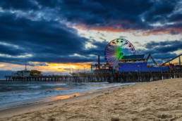 Photo of Santa Monica pier by Marcel Lecours.